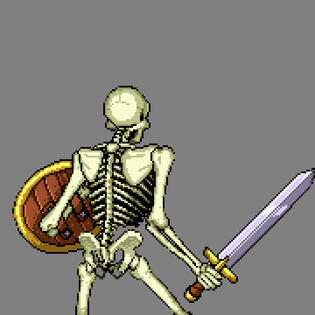 Back-view battle portrait of Hudson from Riggy2k3's DELUGE remake