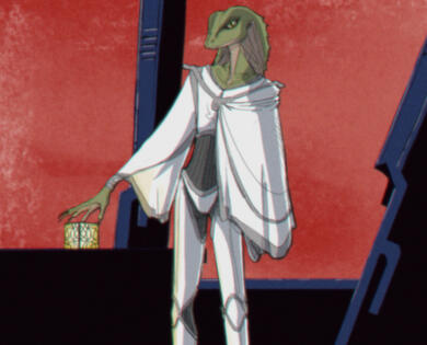 Artist interpretation of Zurzal from Andre Norton's Brother to Shadows.